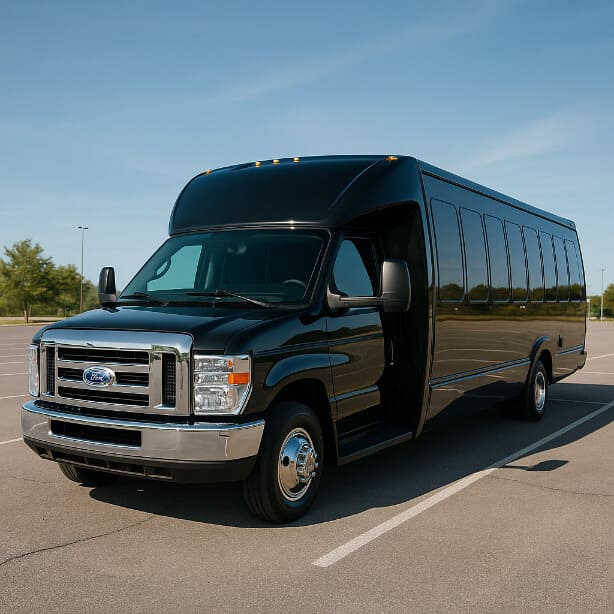 Waukegan Shuttle Bus Rentals 18 Passenger Shuttle Bus